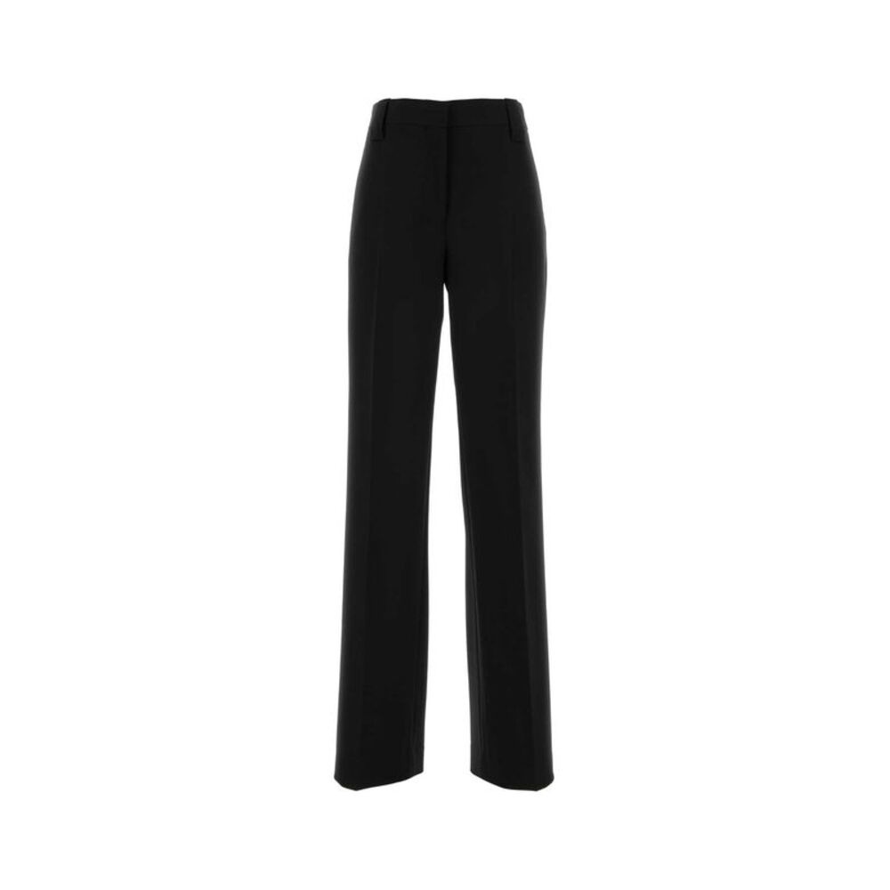 Versace Women Black Stretch Wool Pant